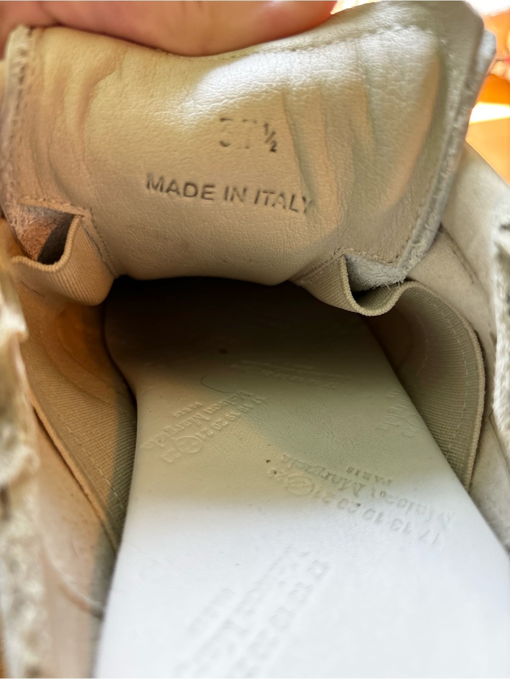 Maison Margiela Replica Mule Sneakers cream/off White slip on EU 37.5 US 7/7.5 - Picture 8 of 10
